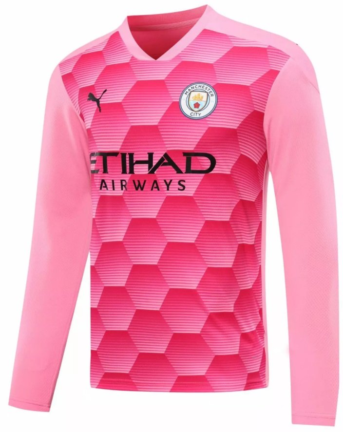  Camisa oficial Puma Manchester City 2020 2021 II  Goleiro manga comprida